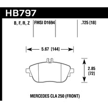 Load image into Gallery viewer, Hawk Performance HPS Brake Pads (HB797F.725)