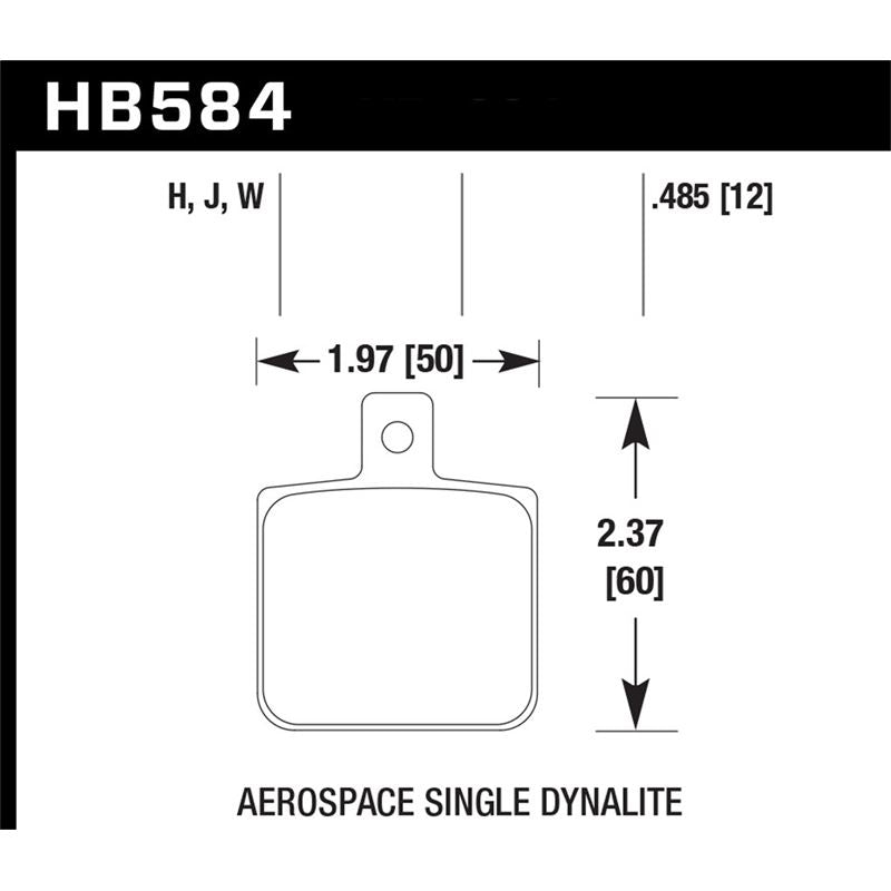 Hawk Performance DTC-30 Disc Brake Pad (HB584W.485)