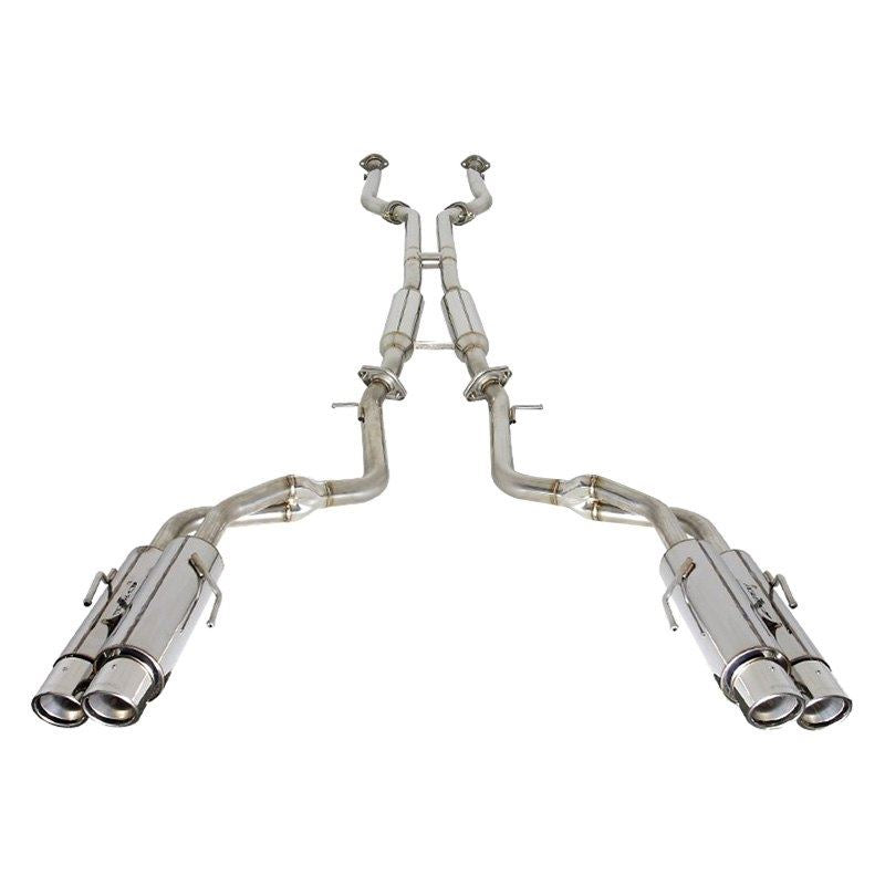 APEXi® N1-X Evolution Extreme 304 SS Header-Back Exhaust System with Quad Rear Exit (164KT212-SS)