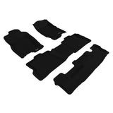 3D Maxpider KAGU Floor Mat, BLACK, 1ST ROW/2ND ROW/3RD ROW (L1FR03501509)