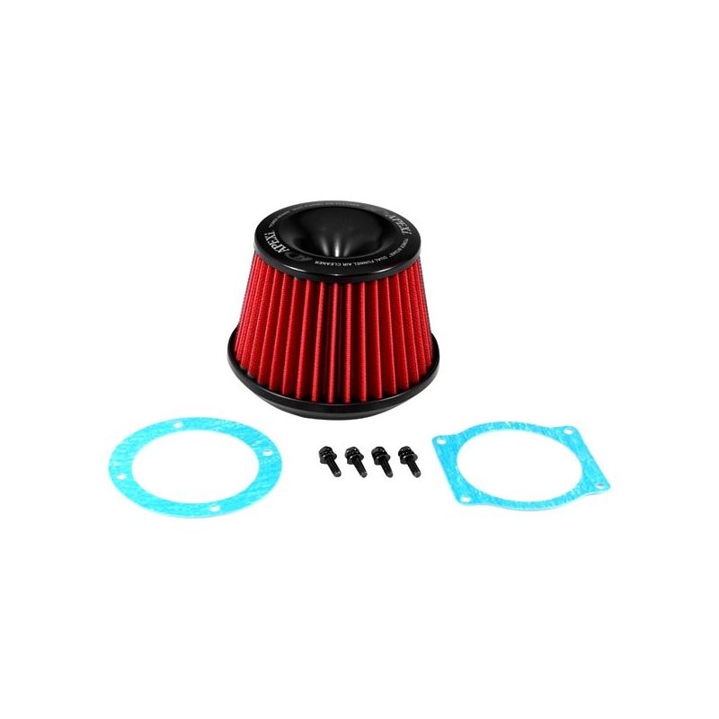 APEXi® Power Round Tapered Red Air Filter (3.35" F x 6.3" B x 6.3" T x 4.72" H) (500-A021)