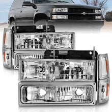 Load image into Gallery viewer, ANZO USA Crystal Headlight Set for 1995-1999 Chevrolet K2500 Suburban (111506)