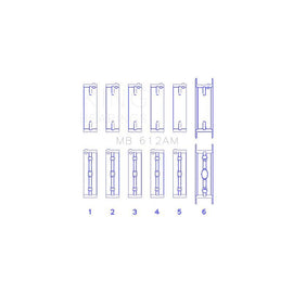 King Engine Bearings Main Bearing Set for 2003-2006 Volvo V70 (MB 612AM)