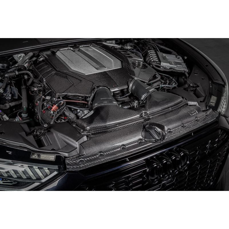 Eventuri Audi C8 RS6 RS7 Black Carbon Engine Cover - GLOSS (EVE-C8RS6-CF-ENG)