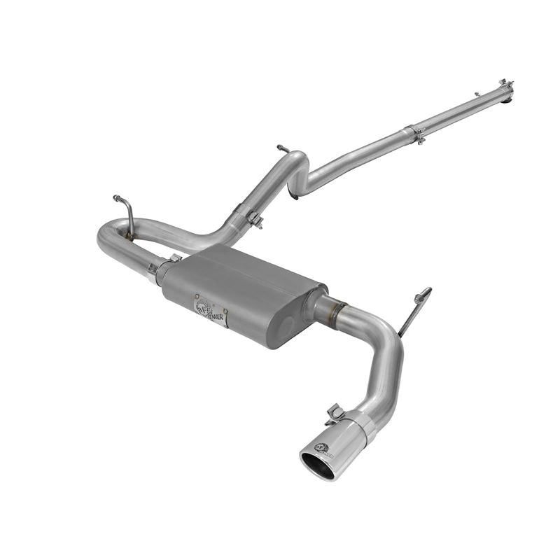 aFe Scorpion 2-1/2 IN Aluminized Steel Cat-Back Exhaust System w/ Polished Tip (49-08044-1P)