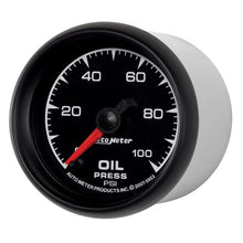 Load image into Gallery viewer, AutoMeter ES 52.4mm 0-100 PSI Oil Pressure Gauge (5953)