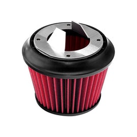 APEXi® Power Metal Polished Short Ram Air Intake System with Red Filter (508-Z004)