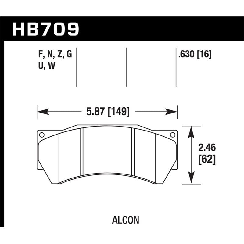 Hawk Performance DTC-70 Disc Brake Pad (HB709U.630)