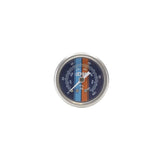 Deatschwerks Mechanical Fuel Pressure Gauge 1/8 NPT. 0-100 PSI. 1.5 in Diameter, Blue Face (6-01-G2)