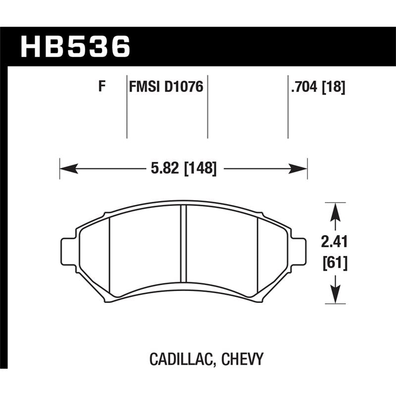 Hawk Performance HPS Brake Pads (HB536F.704)