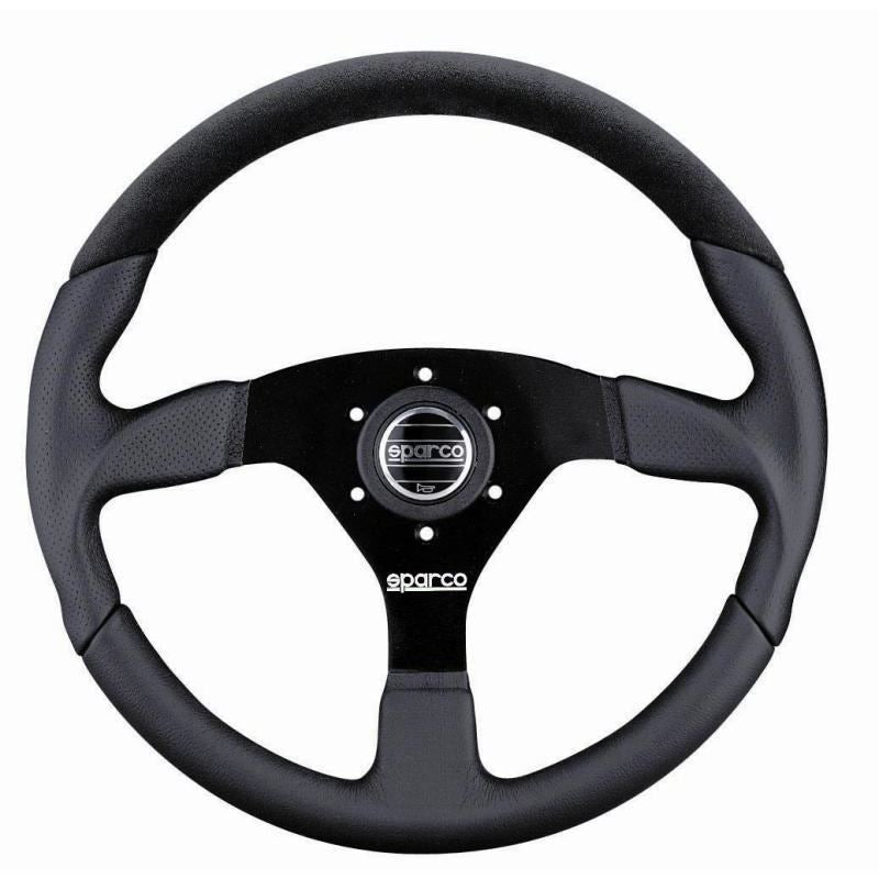 Sparco L505 Racing Steering Wheel, Black Suede (015TL522TUV)