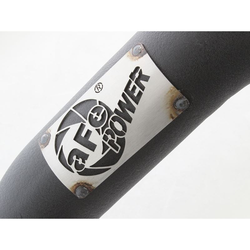 aFe BladeRunner 3 IN Aluminum Hot Charge Pipe Black (46-20119)