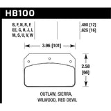 Hawk Performance Black Disc Brake Pad (HB100M.480)