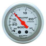 AutoMeter Ultra-Lite 52mm 30 PSI Mechanical Boost Gauge (4303)