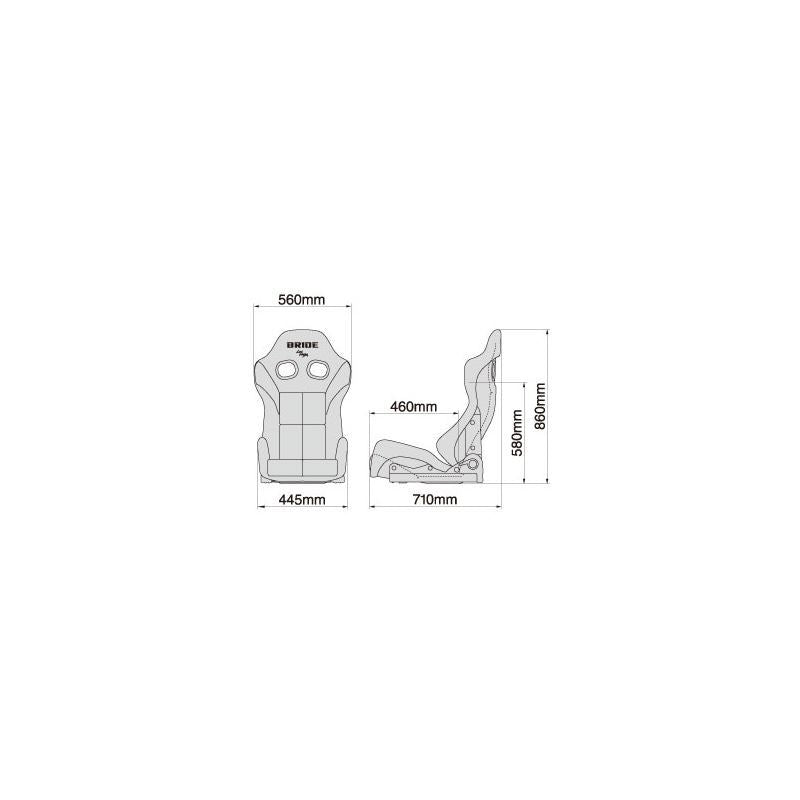 Bride GIAS III (GRADATION) ( Carbon) (G61GSC)