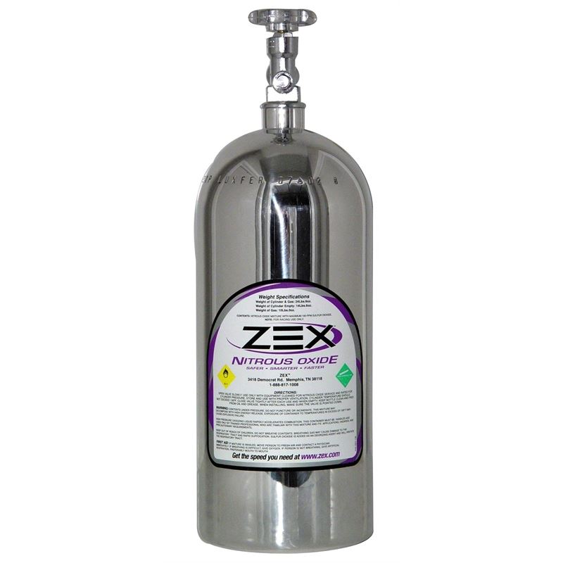 ZEX Polished 2 lb Motorcycle bottle (NS6740P)