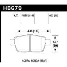 Load image into Gallery viewer, Hawk Performance LTS Brake Pads (HB679Y.600)