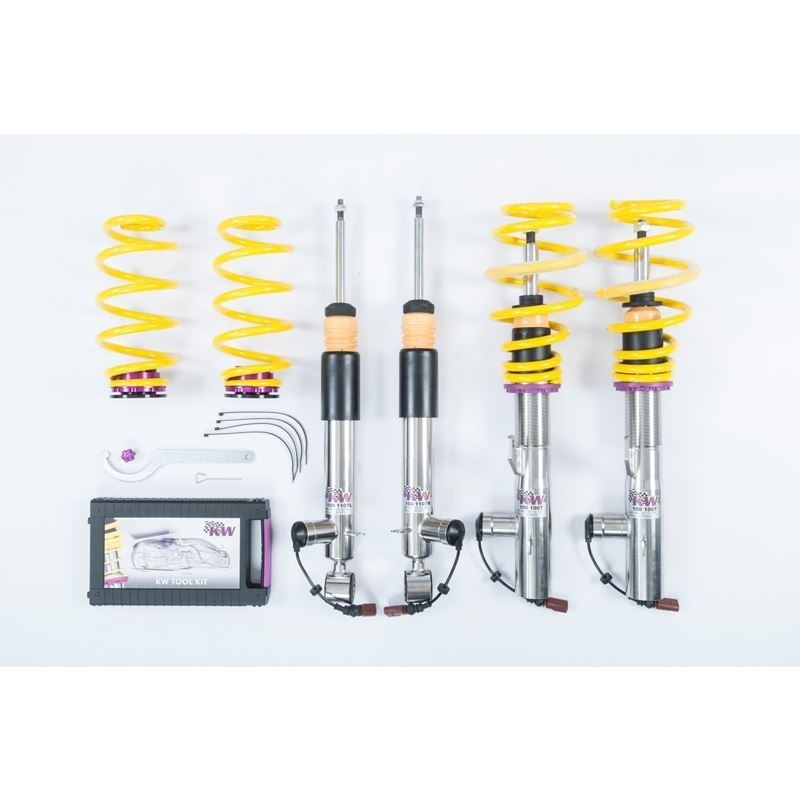 KW Suspension Coilover Kit V3 for C-Class (W205) Convertible AWD without Electronic Dampers (35225093)