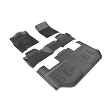 Load image into Gallery viewer, 3D Maxpider 2015-2020 Chevrolet Suburban Kagu 1st &amp; 2nd &amp; 3rd Row Floormats - Black (L1CH05801509)