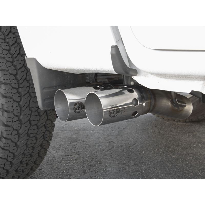 aFe Rebel Series 3 IN 409 Stainless Steel DPF-Back Exhaust System w/Polished Tip (49-44065-P)