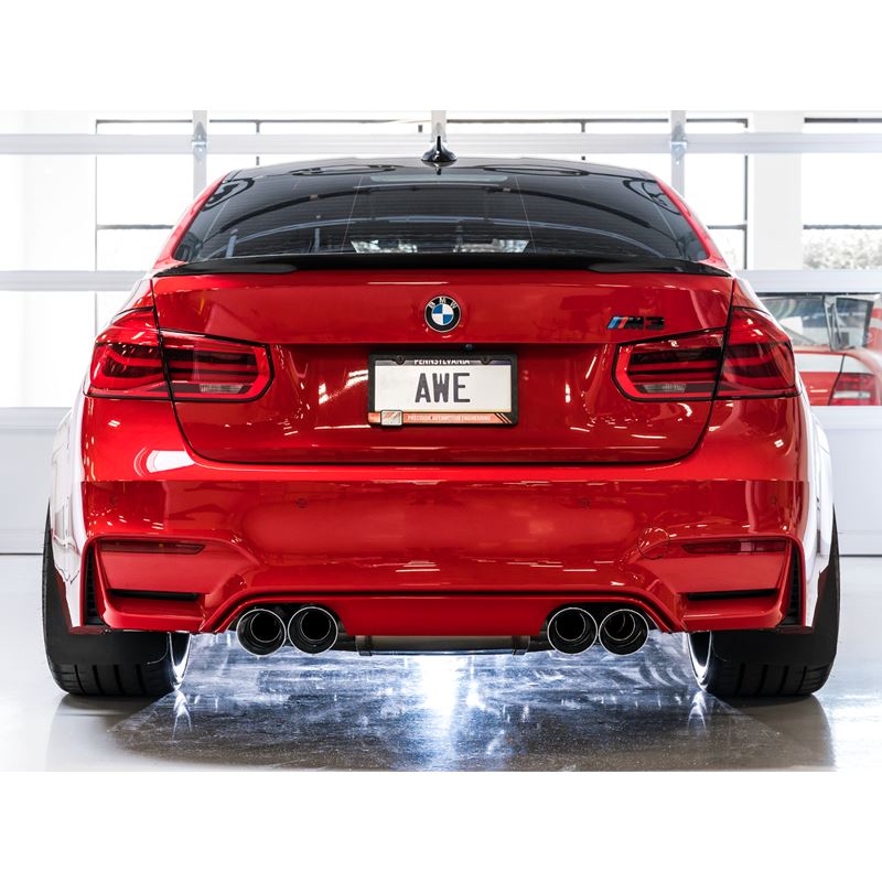 AWE SwitchPath Catback Exhaust for BMW F8X M3/M4 - Diamond Black (3025-43074)