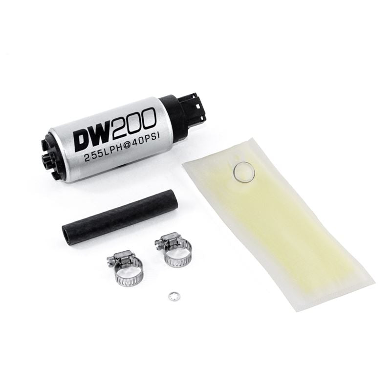 Deatschwerks DW200 series, 255lph in-tank fuel pump w/ install kit (9-201-0846)