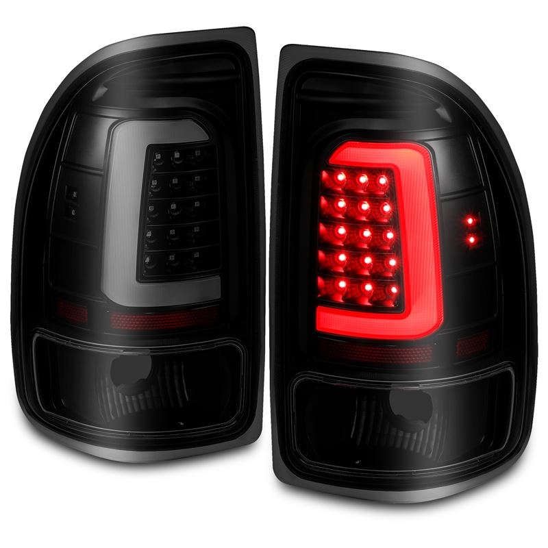 ANZO USA Tail Light Assembly, LED, Smoke Lens, Black Housing, Pair, (311348)