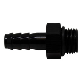 DeatschWerks 6AN ORB Male to 5/16in Male Triple Barb Fitting (Incl O-Ring) - Anodized Matte Black(6-02-0502-B)