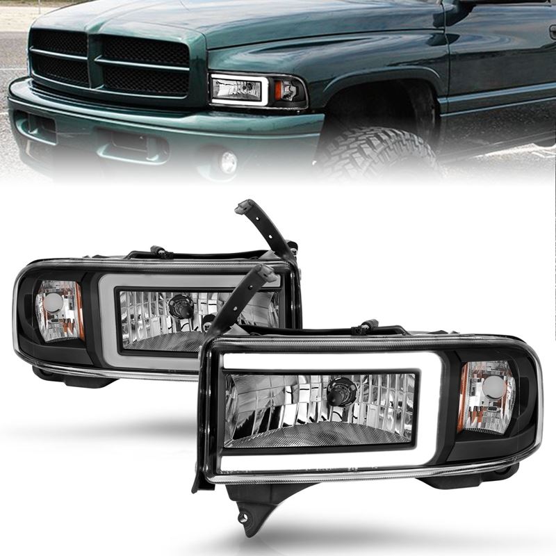 ANZO USA Crystal Headlight for Dodge Ram 1500/2500/3500 94-01 (111554)