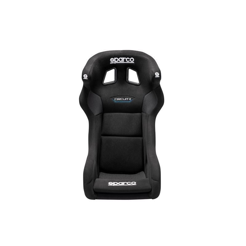 Sparco Circuit II QRT Racing Seats, Black/Black Cloth with Black Stitch (008011RNR)