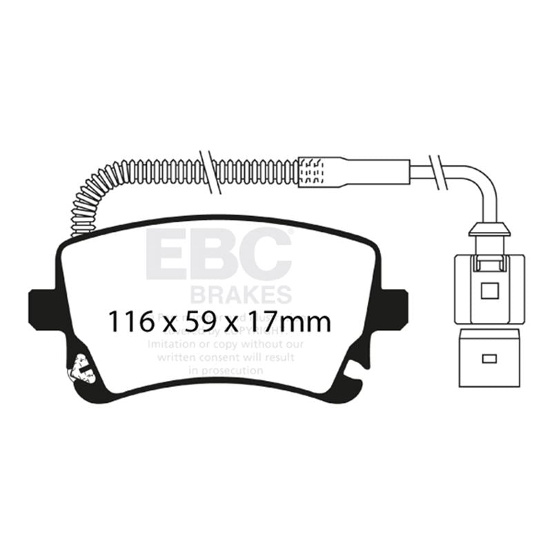 EBC Yellowstuff Street And Track Brake Pads (DP41470R)