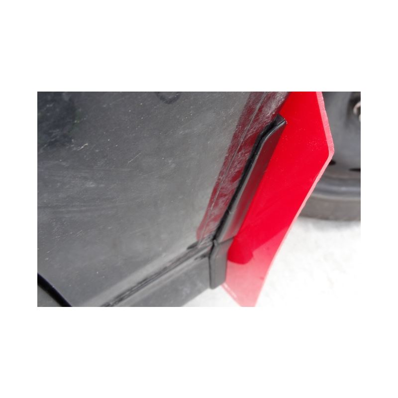 Rally Armor Red Mud Flap/White Logo for 2014-2019 Ford Fiesta (MF29-UR-RD/WH)