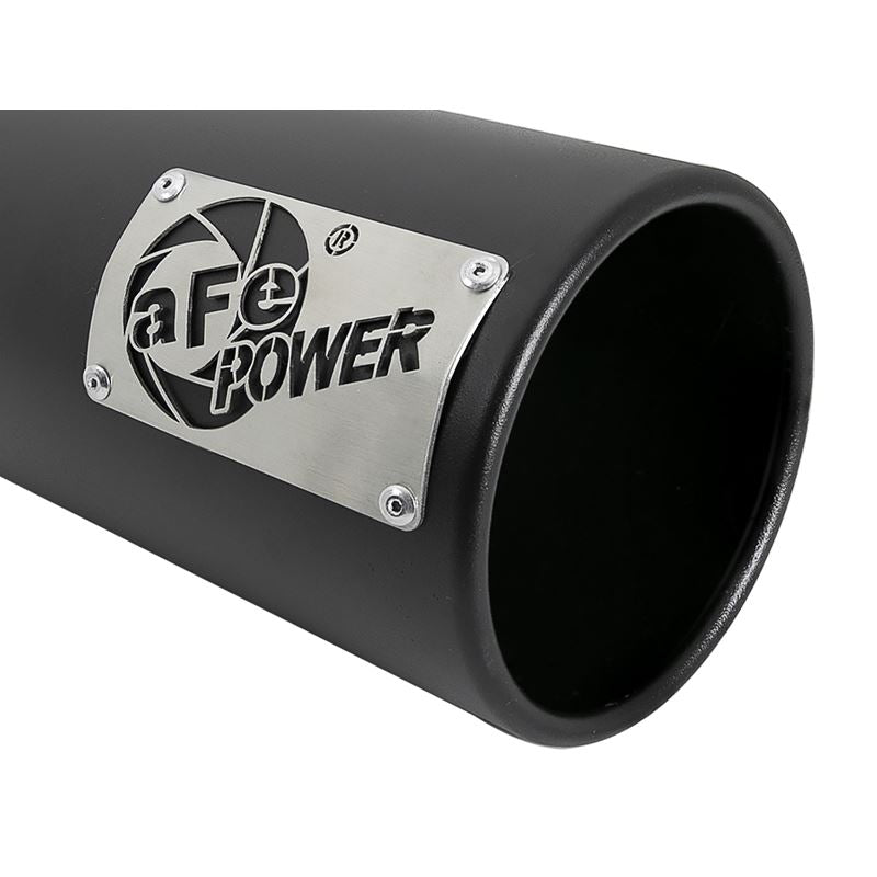 aFe SATURN 4S 409 Stainless Steel Clamp-on Exhaust Tip Black Right Side Exit (49T40501-B122)