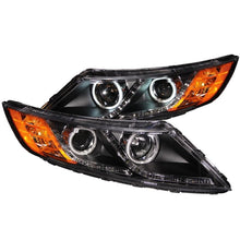 Load image into Gallery viewer, ANZO USA 2011-2013 Kia Optima Projector Headlights w/ Halo Black (CCFL) (121460)