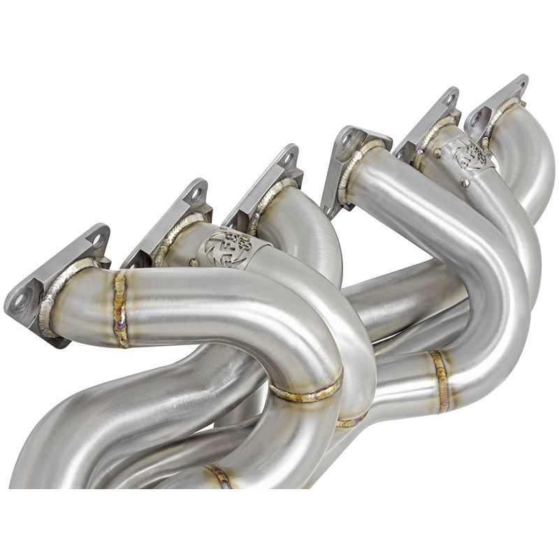 aFe Power Twisted Steel Long Tube Header 304 Stainless Steel w/ Cat for 2001-2006 BMW M3(48-36314-HC)