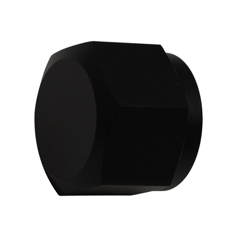 DeatschWerks 10AN Female Flare Cap - Anodized Matte Black(6-02-0716-B)