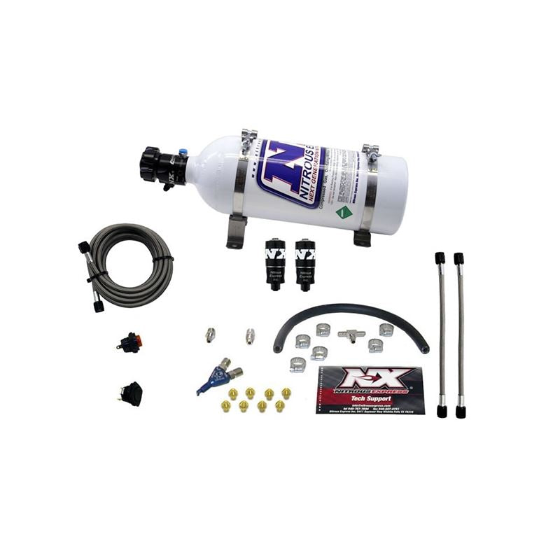 Nitrous Express Hitman EFI Single Nozzle Piranha Nitrous Kit (35-75HP) w/5lb Bottle (20001-05)