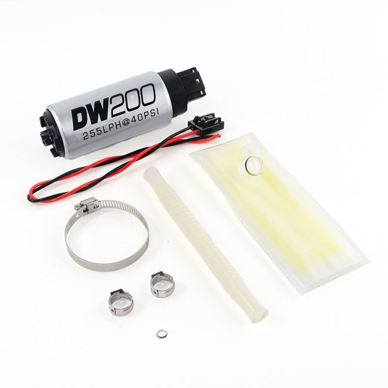 Deatschwerks DW200 series, 255lph in-tank fuel pump w/ install kit (9-201-1031)