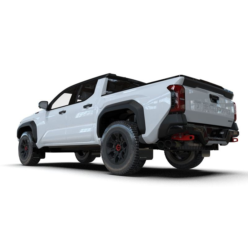 Rally Armor Black UR Mud Flap w/ White Logo for 2024 Toyota Tacoma (MF114-UR-BLK-WH)