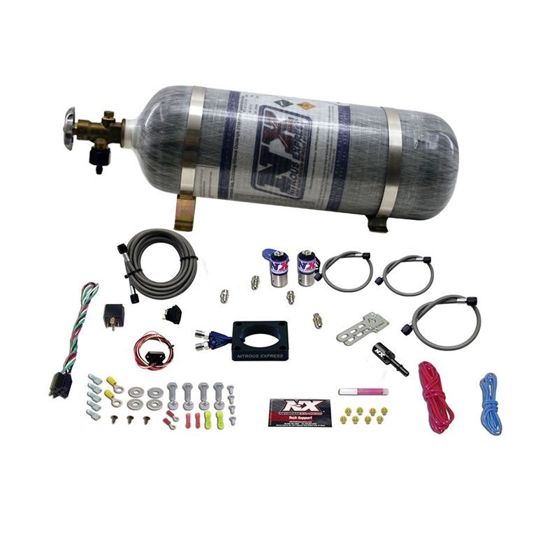 Nitrous Express 13-16 Dodge Dart 1.4L Turbo Nitrous Plate Kit (35-100HP) w/Composite Bottle (20941-12)