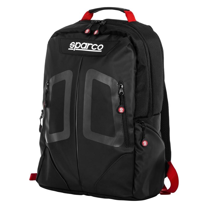 Sparco Stage Series Backpack, Black/Red (016440NRRS)