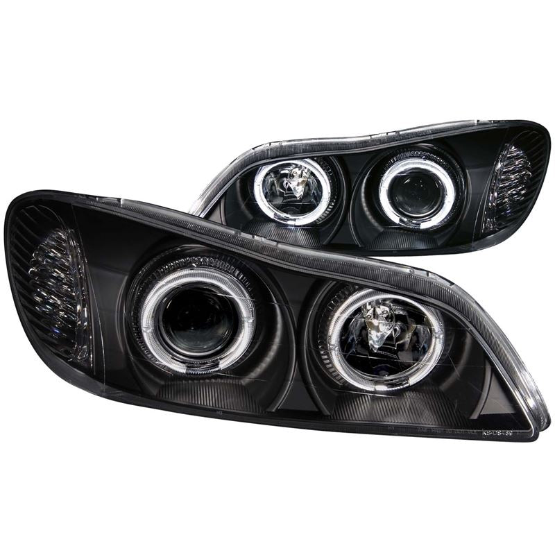 ANZO USA 2000-2004 Infiniti I30 Projector Headlights w/ Halo Black (121077)