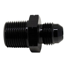 Load image into Gallery viewer, DeatschWerks 6AN Male Flare to 3/8in Male NPT Adapter - Anodized Matte Black(6-02-0902-B)