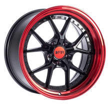 Load image into Gallery viewer, F1R F105 19x8.5 - Gloss Black/ Red Lip Wheel