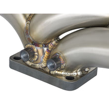 Load image into Gallery viewer, aFe Twisted Steel 304 Stainless Steel Header w/ T3 Turbo Flange (48-32017)