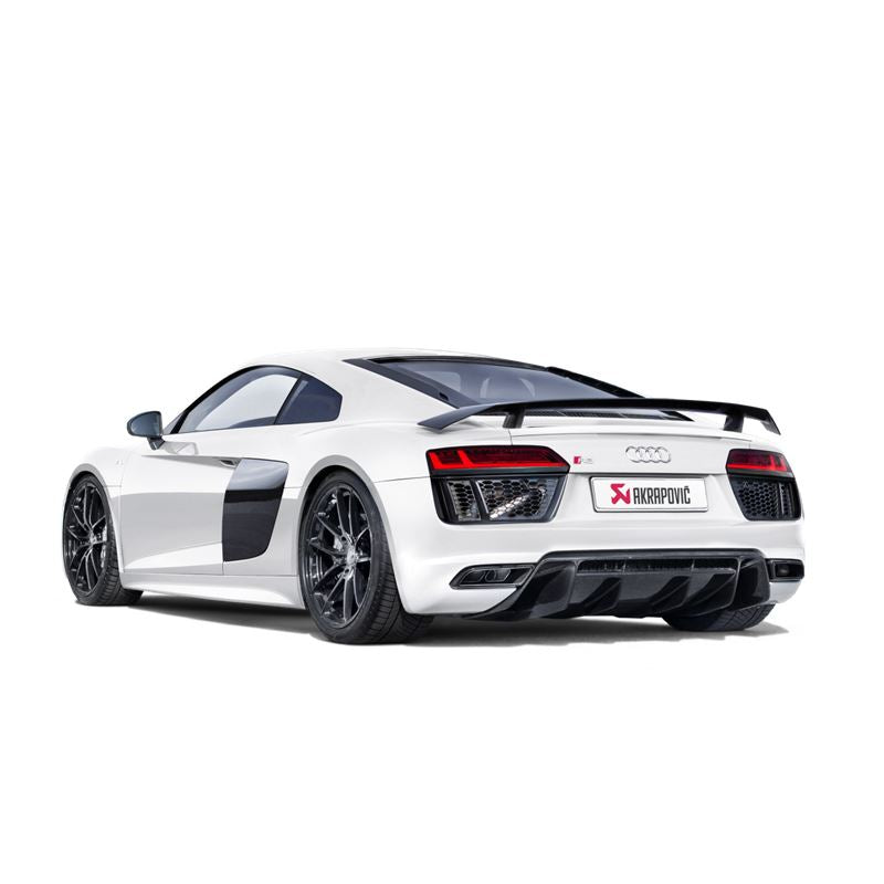 Akrapovic 16-17 Audi R8 5.2 FSI Coupe/Spyder Slip-On Line (Titanium) w/ Carbon Titanium Tips (S-AUR8SO3-T)