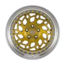 Load image into Gallery viewer, F1R R32 18x8.5 - Brushed Gold/ Polish Lip Wheel