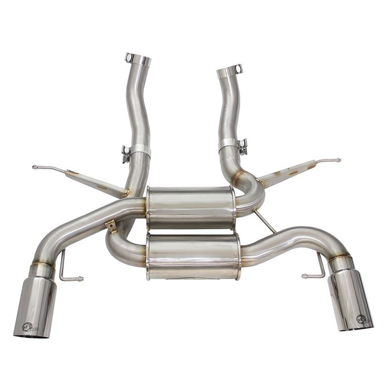 aFe MACH Force-Xp 2-1/2in Stainless Steel Downpipe-Back Exhaust Sys w/Polished Tip (49-36327-P)