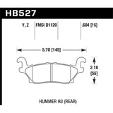 Hawk Performance Performance Ceramic Brake Pads (HB527Z.604)