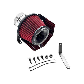 APEXi® Power Metal Polished Short Ram Air Intake System with Red Filter (508-Z003)